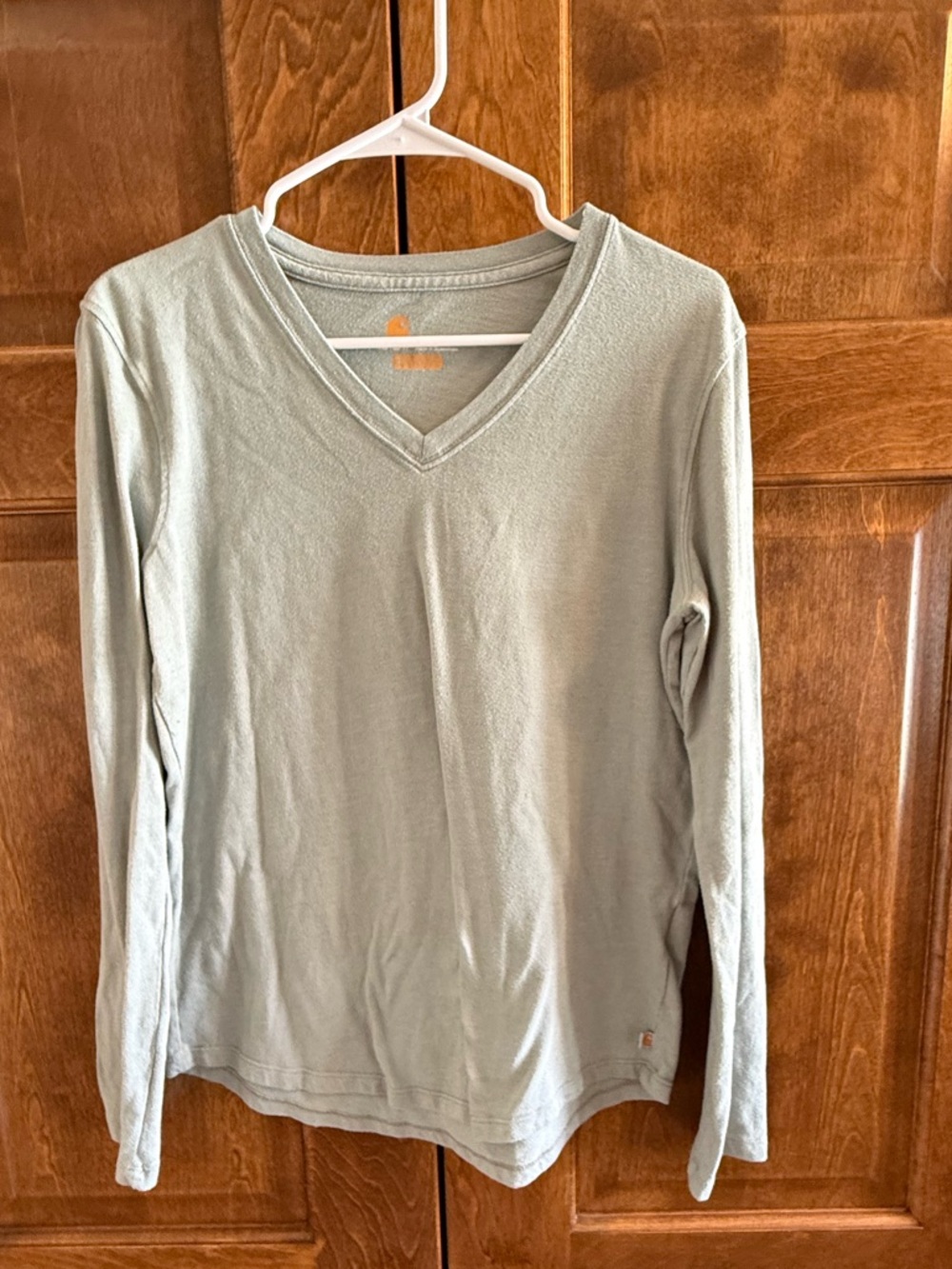 Carhartt Relaxed Fit Crewneck Tee in Sage Green - Women's Size Medium (8-10)